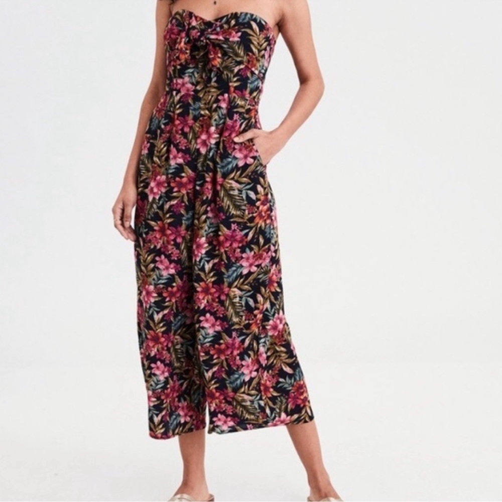 American Eagle Floral Jumpsuit